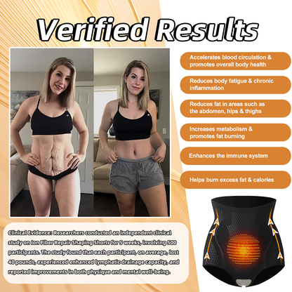 【Official Brand Store】💖PEARLMOON™ Ion Shaping Shorts, Breathable Comfort Fabric With Tourmaline. Restore Your Perfect Figure And Address Women's Health Issues. 💖Limited Time Discount—Only 30 Minutes Left! Grab Yours Now!⏰